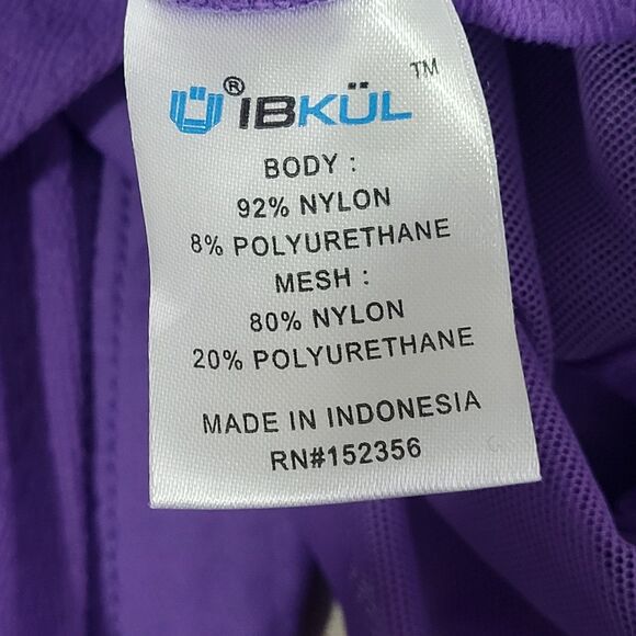 IBKUL Golf Tennis Top Shirt Womens XL Purple Long Sleeve 1/4 Zip UPF 50 Rushed - Picture 12 of 13